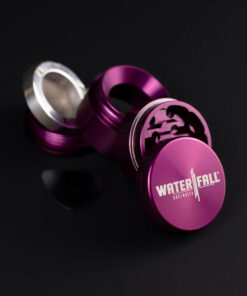 Shop Four-Part Aluminium Grinder with Removable Screen - Gloss Dark Purple (43mm) in australian