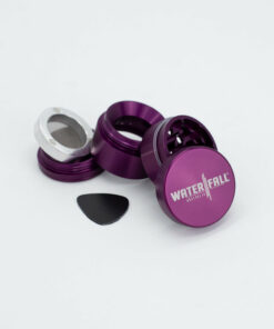 Shop Four-Part Aluminium Grinder with Removable Screen - Gloss Dark Purple (43mm) in australian