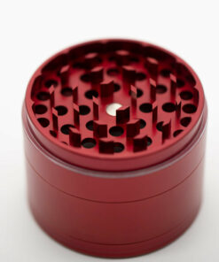 Shop Four-Part Gloss Aluminium Grinder with Removable Screen 63mm in australian