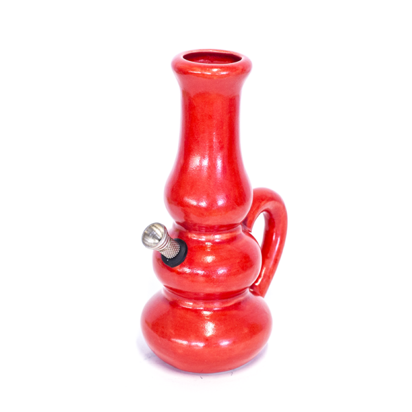 Shop Aladdin Triple Bubble Ceramic Bong - Red in australian