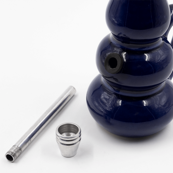 Shop Aladdin Triple Bubble Ceramic Bong - Blue in australian