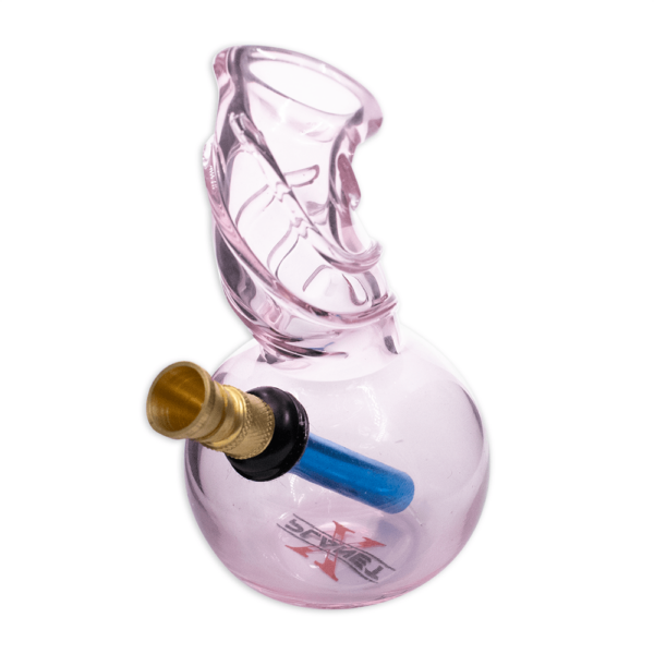 Shop PLANET X - TINK - PINK GLASS MINI BONG in australian