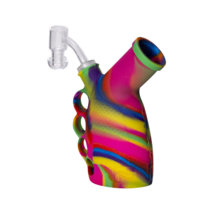 Shop DAB RIG -RAINBOW SILICONE KNUCKLE DUSTER RIG BUBBLER KIT in australian