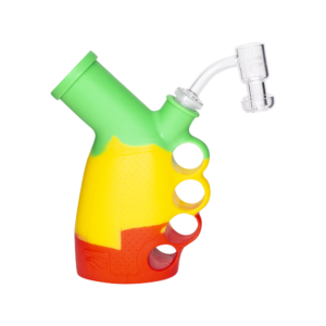 Shop DAB RIG - RASTA SILICONE KNUCKLE DUSTER RIG BUBBLER KIT in australian