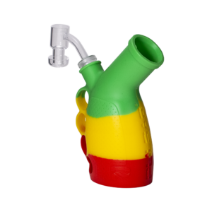 Shop DAB RIG - RASTA SILICONE KNUCKLE DUSTER RIG BUBBLER KIT in australian