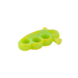 Shop BUBBLER - PULSAR SILICONE KNUCKLE BUBBLER W/ STAND GREEN/YELLOW in australian