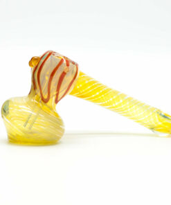 Shop WATERFALL - SIDE STEM CLEAR GLASS HAMMER PIPE in australian