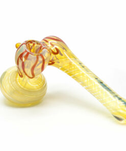 Shop WATERFALL - SIDE STEM CLEAR GLASS HAMMER PIPE in australian