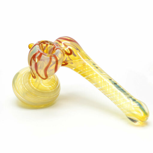 Shop WATERFALL - SIDE STEM CLEAR GLASS HAMMER PIPE in australian