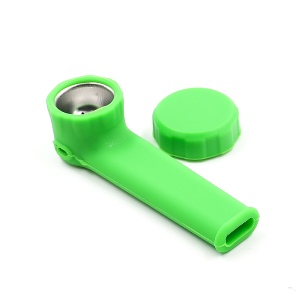 Shop PIPE - SILICONE WITH CAP GREEN in australian