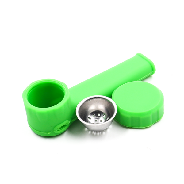 Shop PIPE - SILICONE WITH CAP GREEN in australian