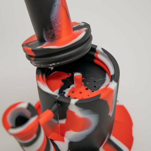 Shop Bender Silicone Bong - Black White Red in australian