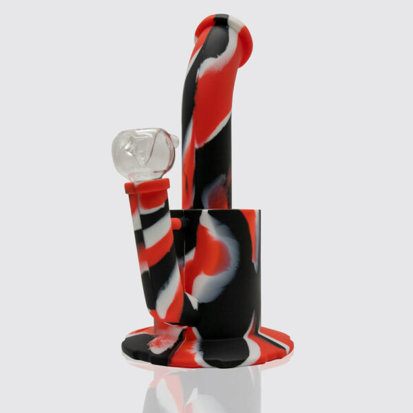 Shop Bender Silicone Bong - Black White Red in australian