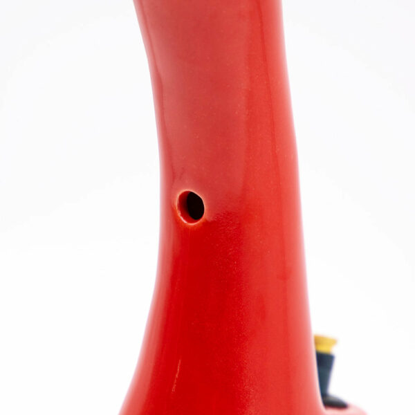 Shop Curved Beaker Ceramic Bong - Red in australian