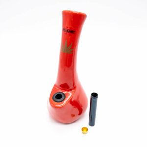 Shop Curved Beaker Ceramic Bong - Red in australian