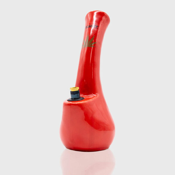 Shop Curved Beaker Ceramic Bong - Red in australian