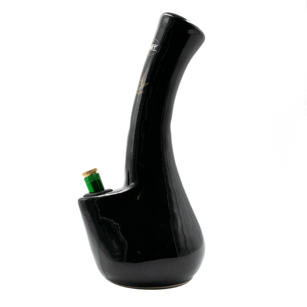 Shop Curved Beaker Ceramic Bong - Black in australian