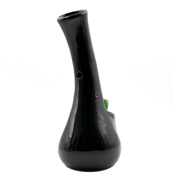 Shop Curved Beaker Ceramic Bong - Black in australian