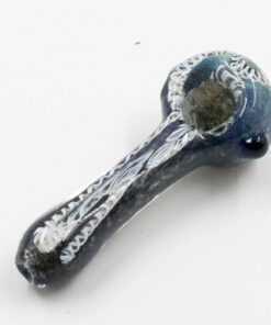 Shop Twisted Pattern Dark Blue Glass Pipe in australian