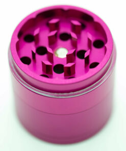 Shop Four-Part Aluminium Grinder with Removable Screen - Gloss Pink (43mm) in australian