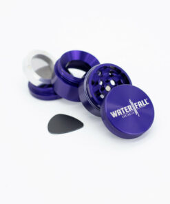 Shop Four-Part Aluminium Grinder with Removable Screen - Gloss Blue (43mm) in australian