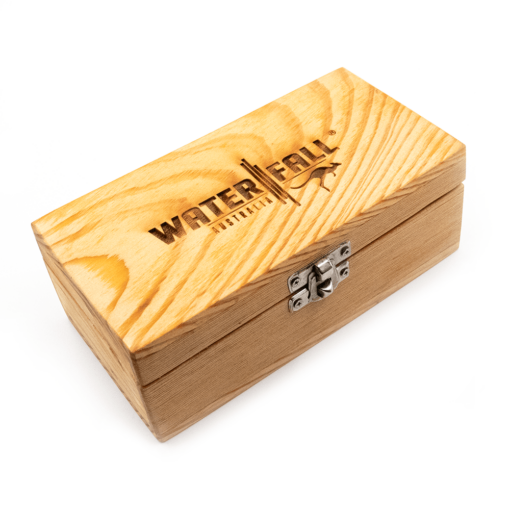 Shop Waterfall Recycled Wood Rolling Box - Medium in australian