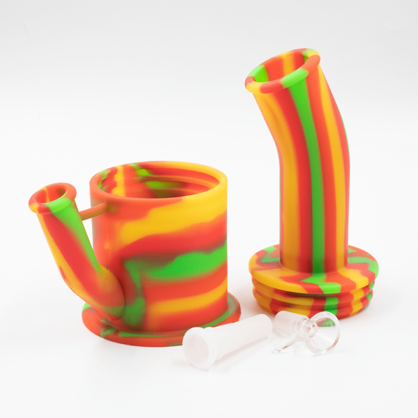 Shop Bent Short Stack Silicone Bong in australian