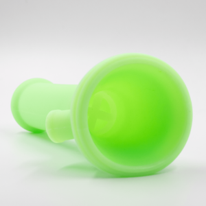 Shop Tall Beaker Glow Silicone Bong - Green in australian