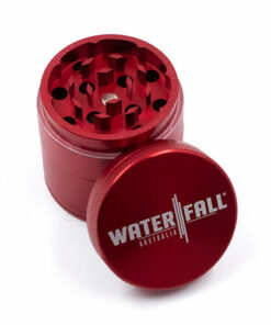 Shop Four-Part Aluminium Grinder with Removable Screen - Gloss Red (43mm) in australian