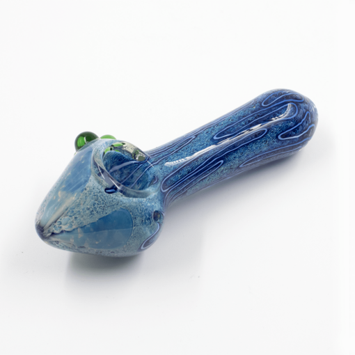 Shop GLASS PIPE-SEA MUSHROOM WHITE/BLUE MIX #19 in australian