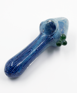 Shop GLASS PIPE-SEA MUSHROOM WHITE/BLUE MIX #19 in australian