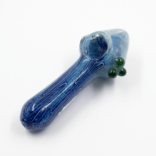 Shop GLASS PIPE-SEA MUSHROOM WHITE/BLUE MIX #19 in australian