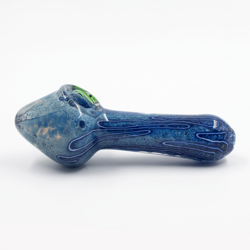 Shop GLASS PIPE-SEA MUSHROOM WHITE/BLUE MIX #19 in australian