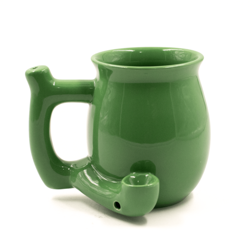 Shop Coffee Mug Green Ceramic Pipe in australian