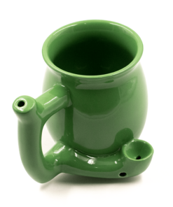 Shop Coffee Mug Green Ceramic Pipe in australian