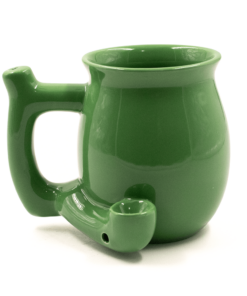 Shop Coffee Mug Green Ceramic Pipe in australian