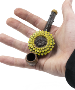 Shop PIPE - SUN FLOWER HAND CRAFTED 12cm in australian