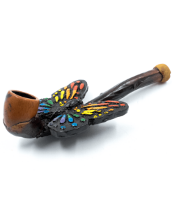 Shop PIPE - RAINBOW BUTTERFLY HAND CRAFTED 12cm in australian