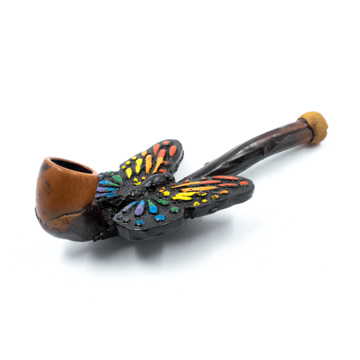 Shop PIPE - RAINBOW BUTTERFLY HAND CRAFTED 12cm in australian