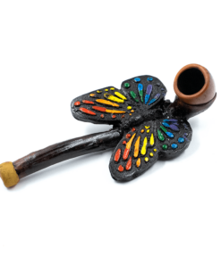 Shop PIPE - RAINBOW BUTTERFLY HAND CRAFTED 12cm in australian