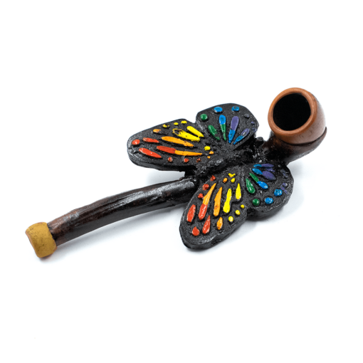 Shop PIPE - RAINBOW BUTTERFLY HAND CRAFTED 12cm in australian