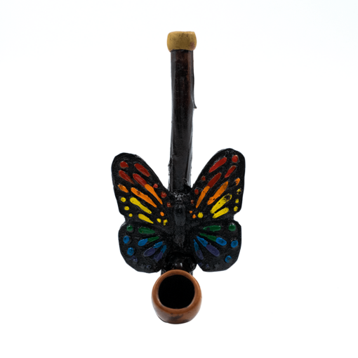 Shop PIPE - RAINBOW BUTTERFLY HAND CRAFTED 12cm in australian