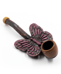 Shop PIPE - BUTTERFLY PRUPLE HAND CRAFTED 12cm in australian