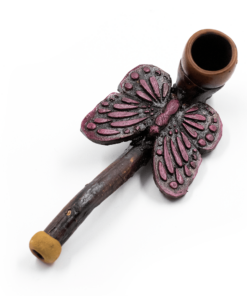 Shop PIPE - BUTTERFLY PRUPLE HAND CRAFTED 12cm in australian