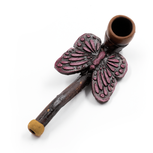 Shop PIPE - BUTTERFLY PRUPLE HAND CRAFTED 12cm in australian