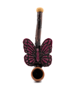 Shop PIPE - BUTTERFLY PRUPLE HAND CRAFTED 12cm in australian