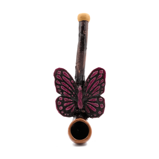 Shop PIPE - BUTTERFLY PRUPLE HAND CRAFTED 12cm in australian