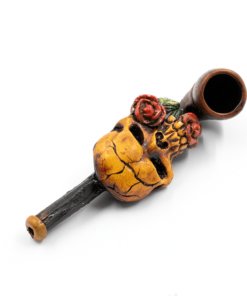 Shop PIPE - ROSE SKULL HAND CRAFTED 12cm in australian