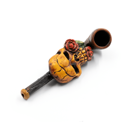 Shop PIPE - ROSE SKULL HAND CRAFTED 12cm in australian