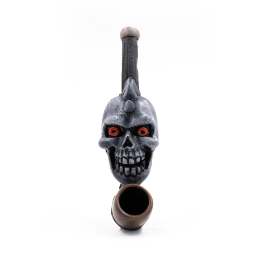 Shop PIPE - SPIKE SKULL HAND CRAFTED 12cm in australian